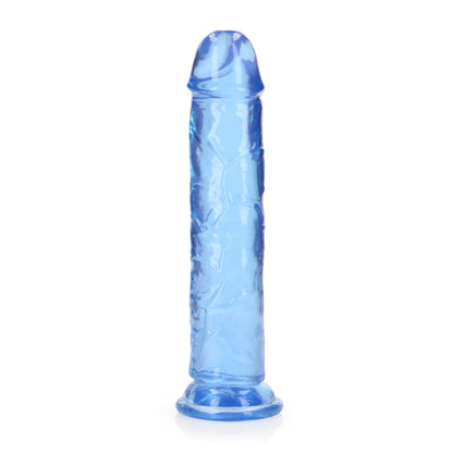 REALROCK 20 cm Straight Dildo - Blue - Blue 20 cm (8'') Dong Shots Toys