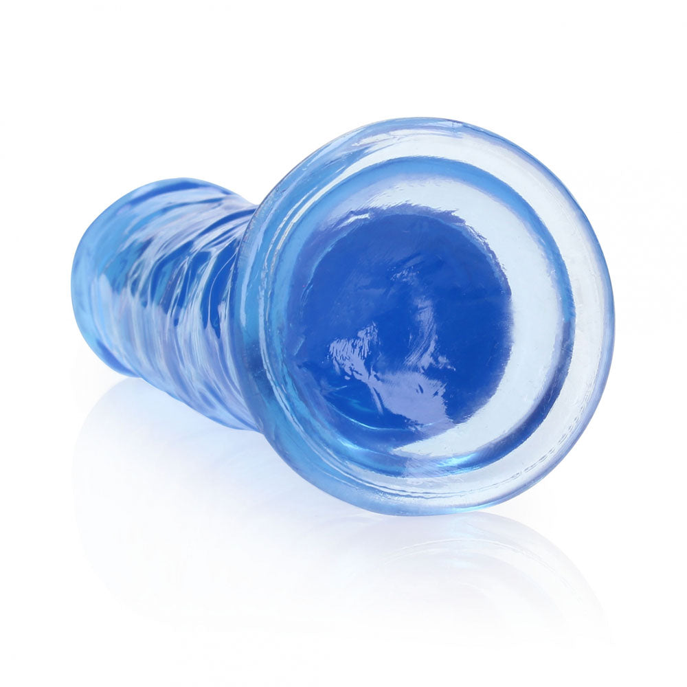 REALROCK 20 cm Straight Dildo - Blue - Blue 20 cm (8'') Dong Shots Toys