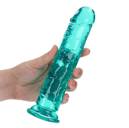 REALROCK 20 cm Straight Dildo - Turquoise - Turquoise 20 cm (8'') Dong Shots Toys