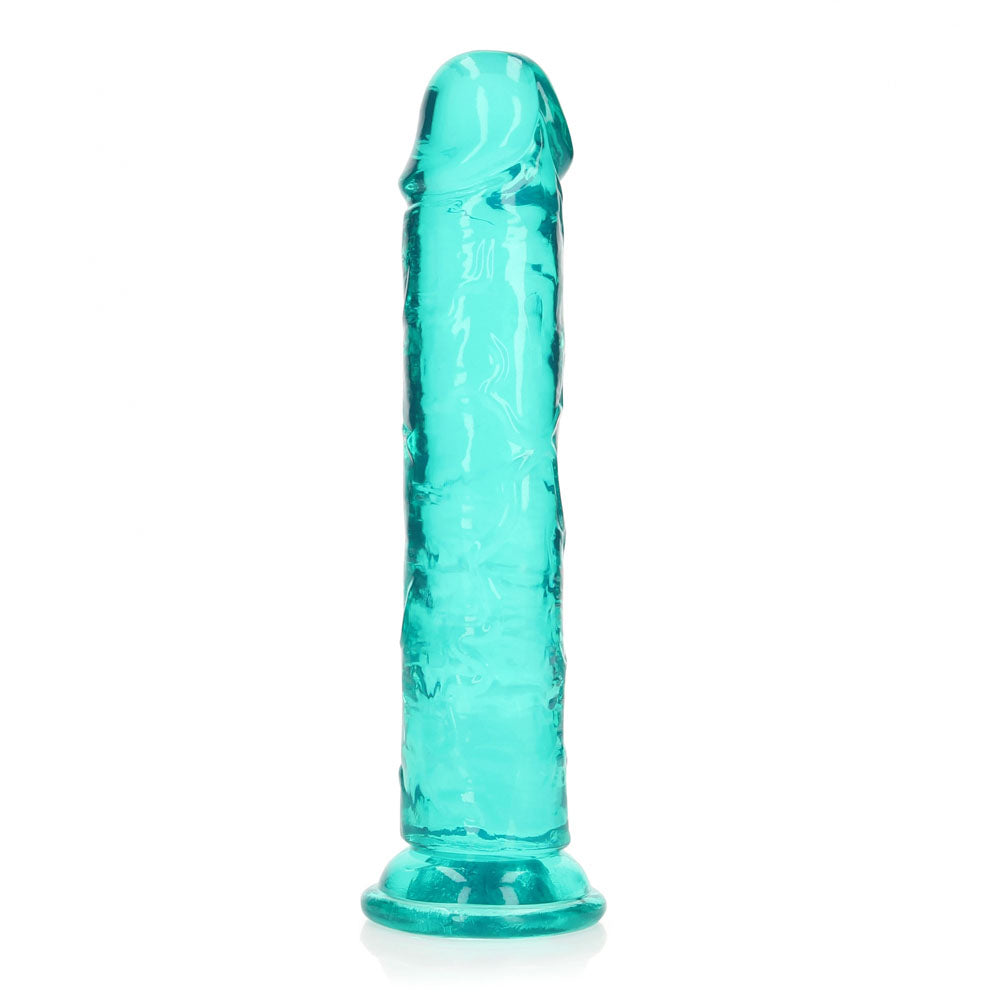 REALROCK 20 cm Straight Dildo - Turquoise - Turquoise 20 cm (8'') Dong Shots Toys