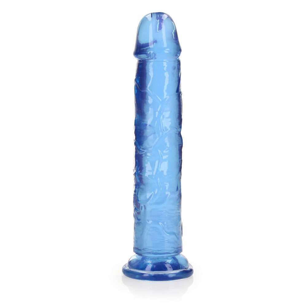 REALROCK 25 cm Straight Dildo - Blue - Blue 25 cm (10'') Dong Shots Toys