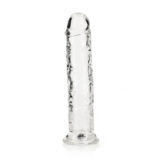 REALROCK 25 cm Straight Dildo - Clear - Clear 25 cm (10'') Dong Shots Toys