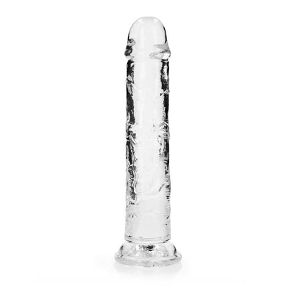 REALROCK 25 cm Straight Dildo - Clear - Clear 25 cm (10'') Dong Shots Toys
