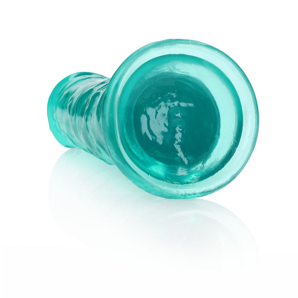 REALROCK 25 cm Straight Dildo - Turquoise - Turquoise 25 cm (10'') Dong Shots Toys