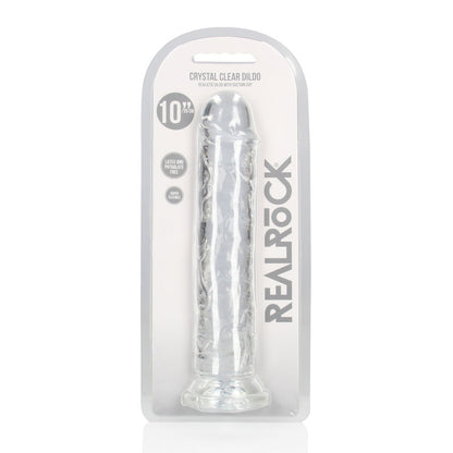 REALROCK 28 cm Straight Dildo - Transparent - Clear 28 cm (10'') Dong