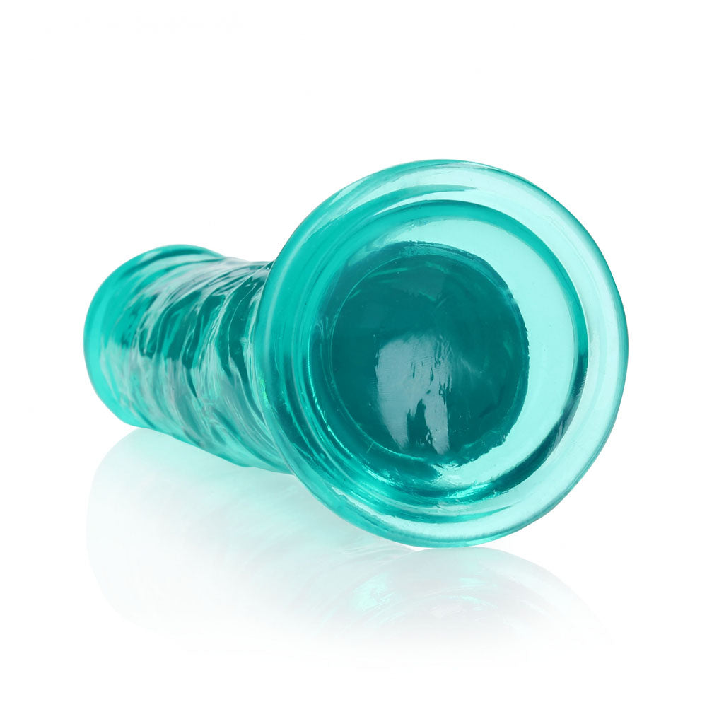 REALROCK 28 cm Straight Dildo - Turquoise - Turquoise 28 cm (10'') Dong Shots Toys