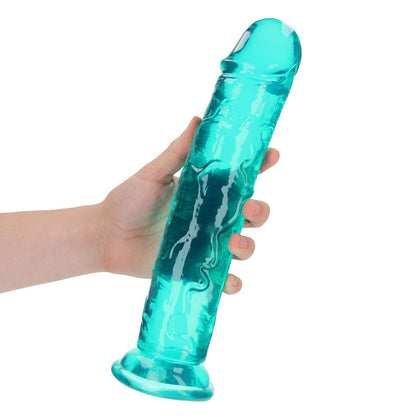 REALROCK 31 cm Straight Dildo - Turquoise - Turquoise 31 cm (11'') Dong Shots Toys