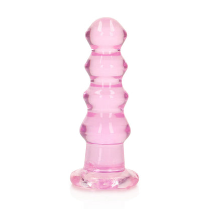 REALROCK 14 cm Curvy Anal Plug - Pink - Pink 14 cm (4.5'') Butt Plug Shots Toys