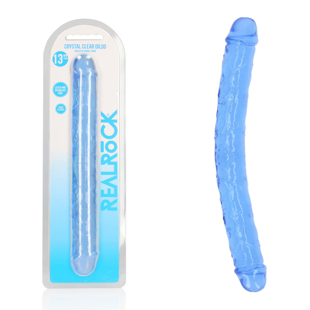 REALROCK 34 cm Double Dong - Blue - Blue 34 cm (14'') Double Dong Shots Toys