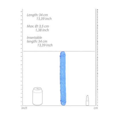 REALROCK 34 cm Double Dong - Blue - Blue 34 cm (14'') Double Dong Shots Toys