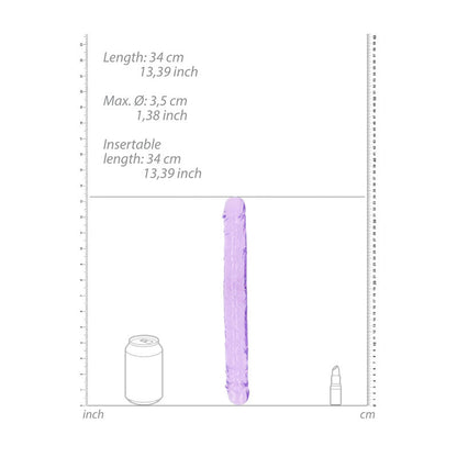 REALROCK 34 cm Double Dong - Purple - Purple 34 cm (14'') Double Dong Shots Toys