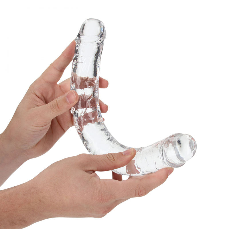 REALROCK 34 cm Double Dong - Clear - Clear 34 cm (14'') Double Dong Realrock
