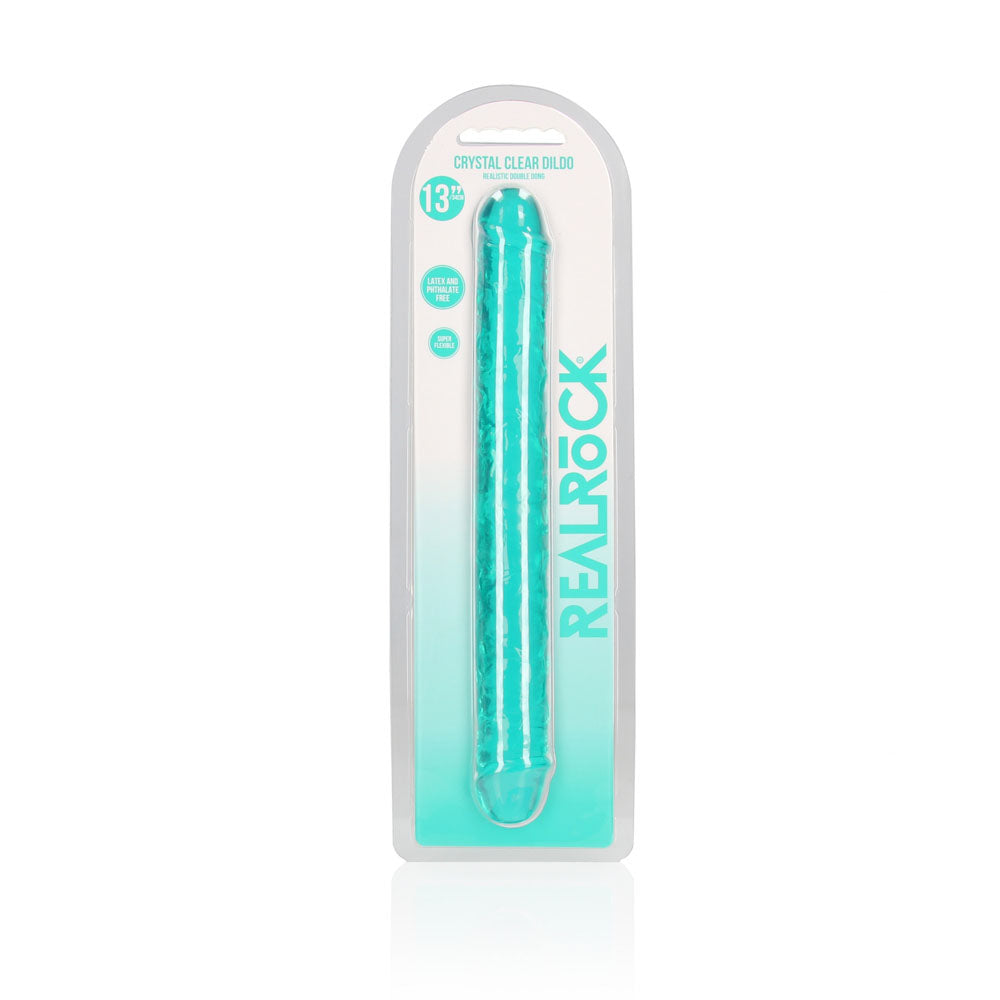 REALROCK 34 cm Double Dong - Turquoise - Turquoise 34 cm (14'') Double Dong Shots Toys