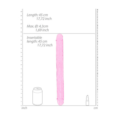 REALROCK 45 cm Double Dong - Pink - Pink 45 cm (18'') Double Dong Shots Toys