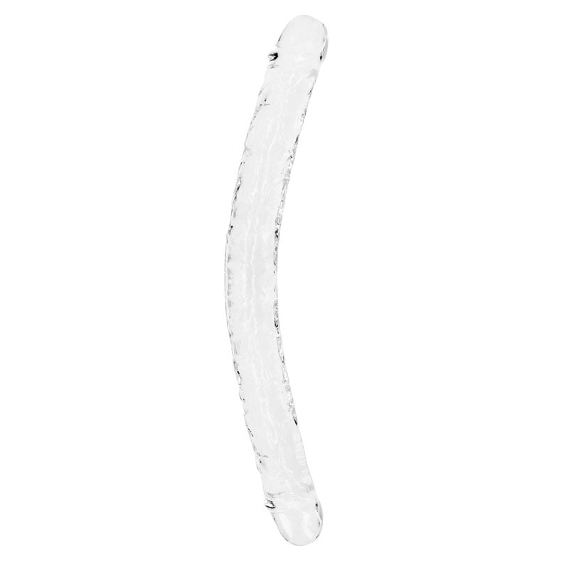 REALROCK 45 cm Double Dong - Clear - Clear 45 cm (18'') Double Dong Shots Toys