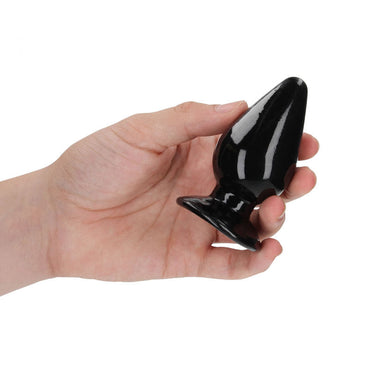 REALROCK 9 cm Anal Plug - Black - Black 9 cm (3.5'') Butt Plug Realrock