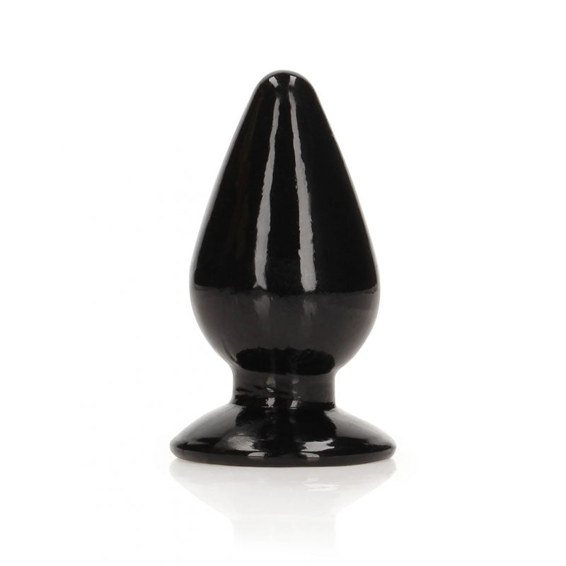 REALROCK 9 cm Anal Plug - Black - Black 9 cm (3.5'') Butt Plug Realrock