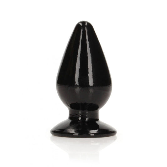 REALROCK 9 cm Anal Plug - Black - Black 9 cm (3.5'') Butt Plug Realrock