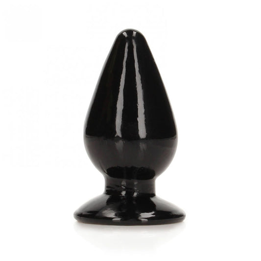 REALROCK 11.5 cm Anal Plug - Black - Black 11.5 cm (4.5'') Butt Plug Black - Club X