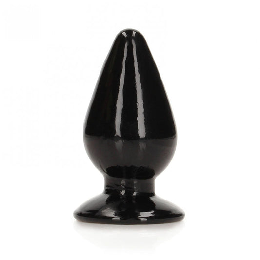 REALROCK 11.5 cm Anal Plug - Black - Black 11.5 cm (4.5'') Butt Plug Shots Toys