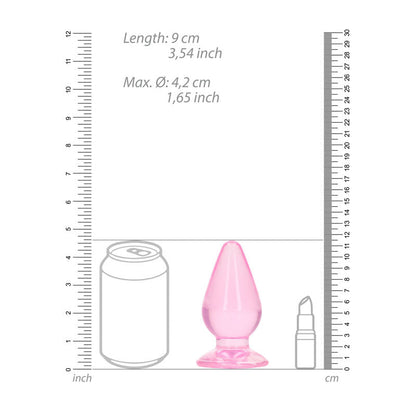 REALROCK 11.5 cm Anal Plug - Pink - Pink 11.5 cm (4.5'') Butt Plug Shots Toys