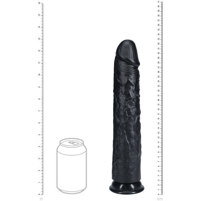 REALROCK 33cm Extra Long Dildo - Black - Black 33 cm (13'') Extra Long Dong Shots Toys