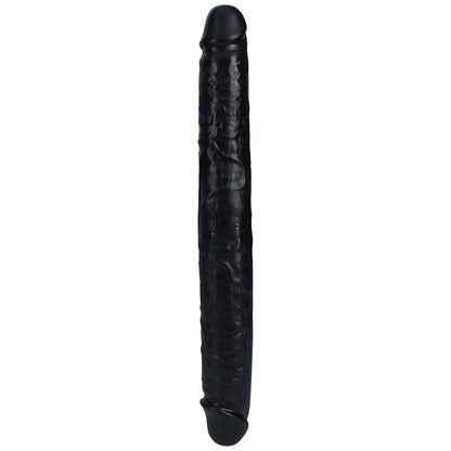 REALROCK 35cm Thick Double Dildo - Black - Black 35 cm (14'') Thick Double Dong Shots Toys