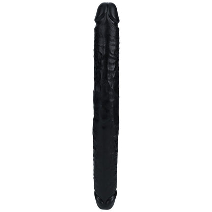 REALROCK 35cm Thick Double Dildo - Black - Black 35 cm (14'') Thick Double Dong Shots Toys