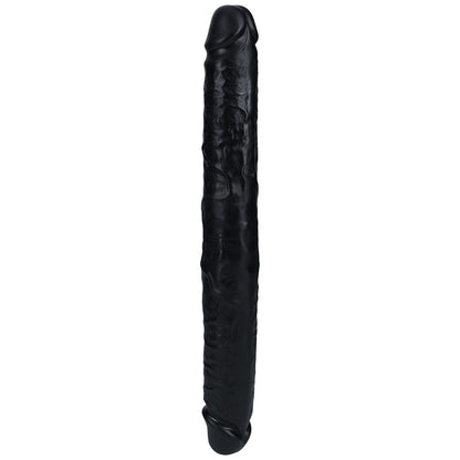 REALROCK 35cm Thick Double Dildo - Black - Black 35 cm (14'') Thick Double Dong Shots Toys