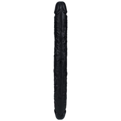REALROCK 40cm Thick Double Dildo - Black - Black 40 cm (16'') Thick Double Dong Shots Toys