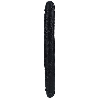 REALROCK 40cm Thick Double Dildo - Black - Black 40 cm (16'') Thick Double Dong Shots Toys