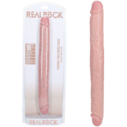 REALROCK 40cm Thick Double Dildo - Flesh - Flesh 40 cm (16'') Thick Double Dong Flesh - Club X