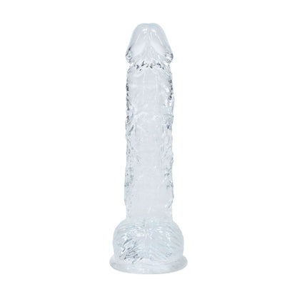 REALROCK 5'' Crystal Clear Dildo with Balls - Clear - Clear 14.7 cm Dong Shots Toys
