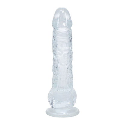 REALROCK 5'' Crystal Clear Dildo with Balls - Clear - Clear 14.7 cm Dong Shots Toys