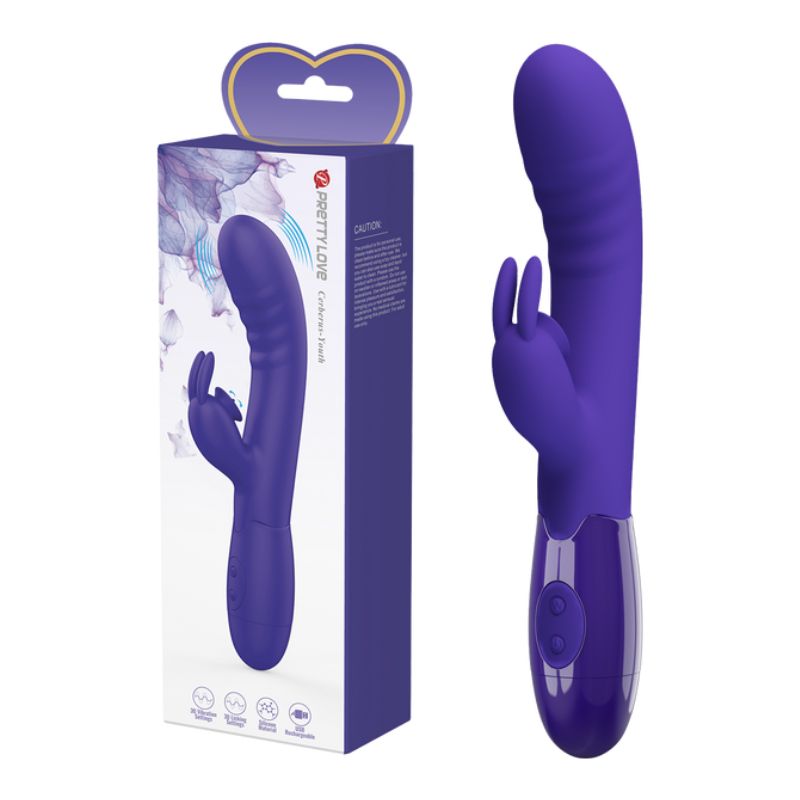 Pretty Love Rechargeable Cerberus Youth - Purple  - Club X