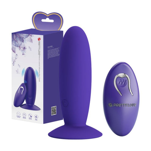 Pretty Love Remote Control Vibrating Plug Youth - Purple  - Club X