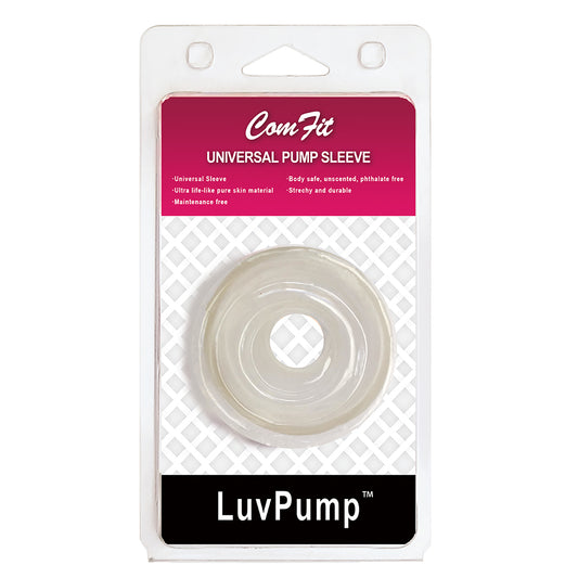 LuvPump ComFit Silicone Sleeve - White - White Universal Penis Pump Sleeve White - Club X