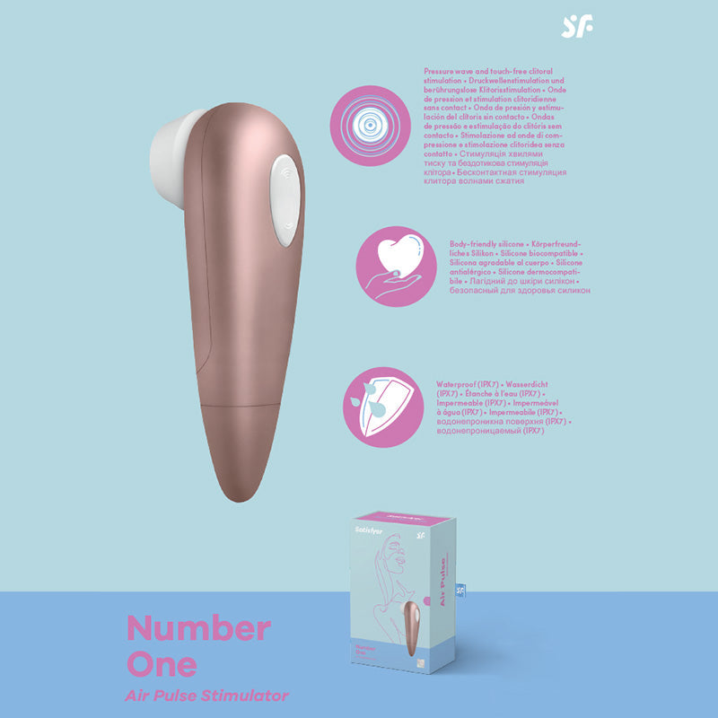 Satisfyer Number 1 - Rose Gold Touch-Free Clitoral Stimulator Satisfyer