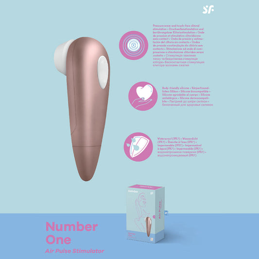Satisfyer Number 1 - Rose Gold Touch-Free Clitoral Stimulator Satisfyer
