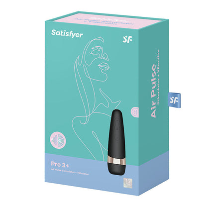 Satisfyer Pro 3+ - Touch-Free USB-Rechargeable Clitoral Stimulator with Vibration Satisfyer