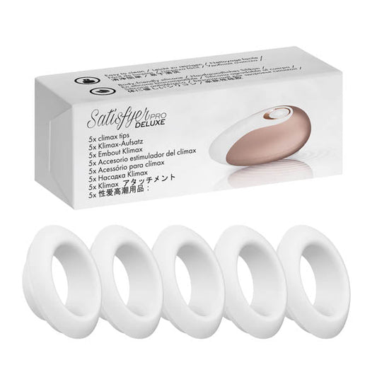 Satisfyer Pro Deluxe Climax Heads - 5 Replacement Silicone Heads for Satisfyer Pro Deluxe Satisfyer