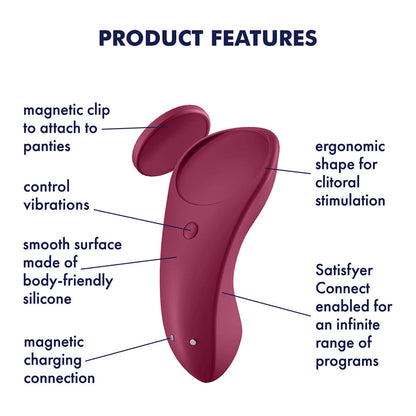 Satisfyer Sexy Secret - App Contolled USB-Rechargeable Panty Vibrator Satisfyer