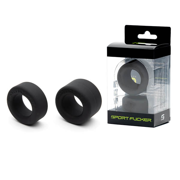 Sport Fucker Nutt Job Set - Black Cock Rings - Set of 2 Sport Fucker
