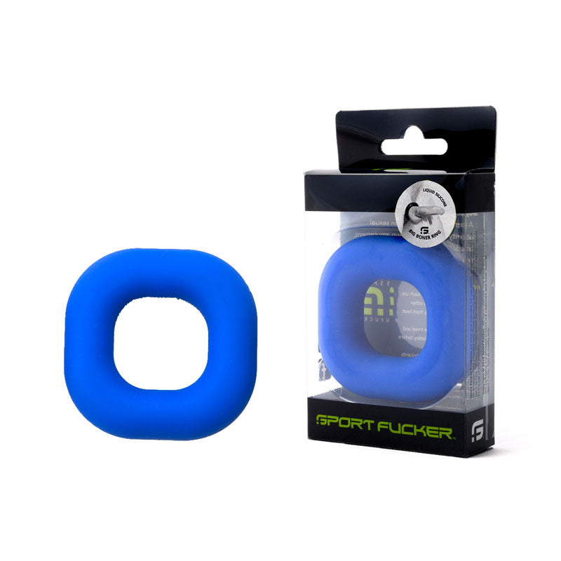 Sport Fucker Big Boner Ring - Blue Cock Ring Sport Fucker