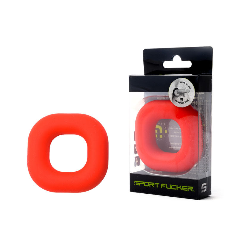Sport Fucker Big Boner Ring - Red Cock Ring Sport Fucker