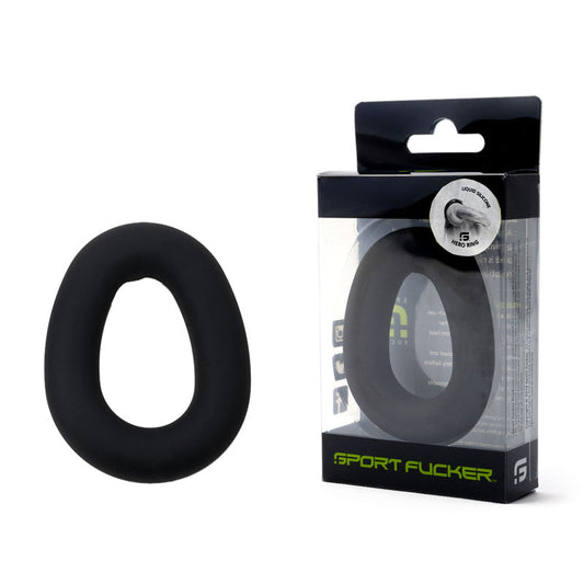 Sport Fucker Hero Ring - Black - Black Cock Ring Black - ClubX