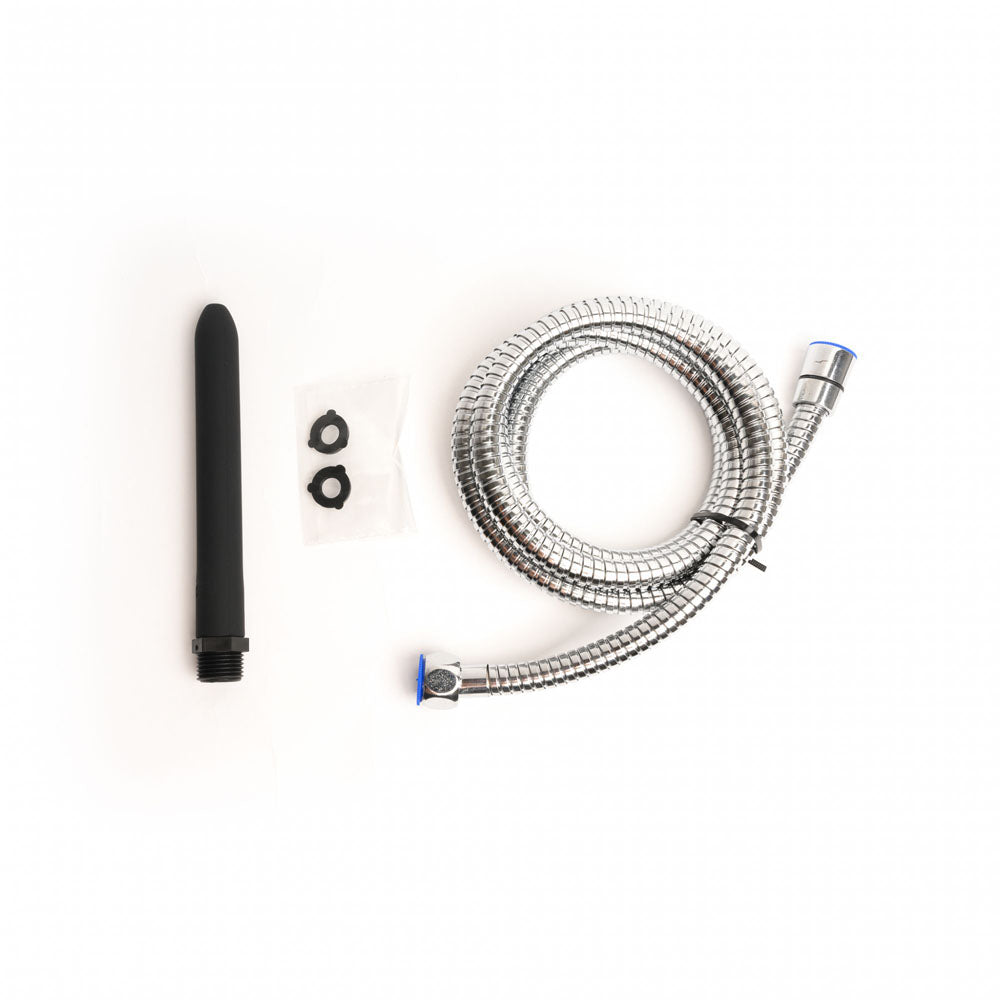 Sport Fucker Hydro Shot Travel Kit - Black 15 cm Clearning Nozzle with 1.8m Flex Hose Connection Sport Fucker