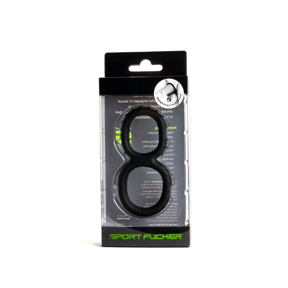 Sport Fucker Enigma Ring - Black Cock & Ball Ring Sport Fucker