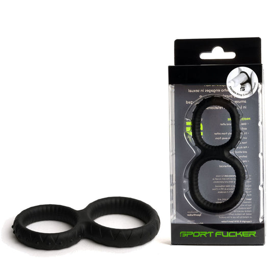 Sport Fucker Enigma Ring - Black Cock & Ball Ring Sport Fucker
