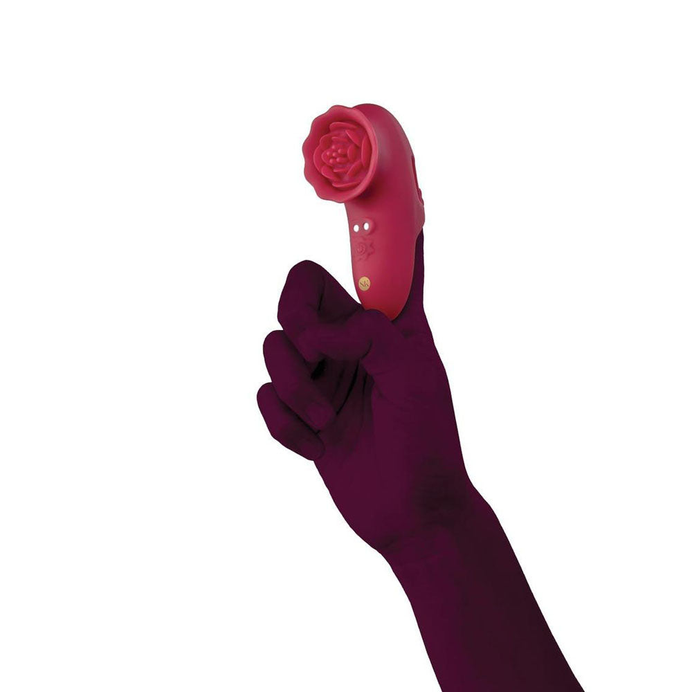 Secret Kisses ROSEGASM PLAYFUL PETAL - Red USB Rechargeable Finger Stimulator Xgen Products